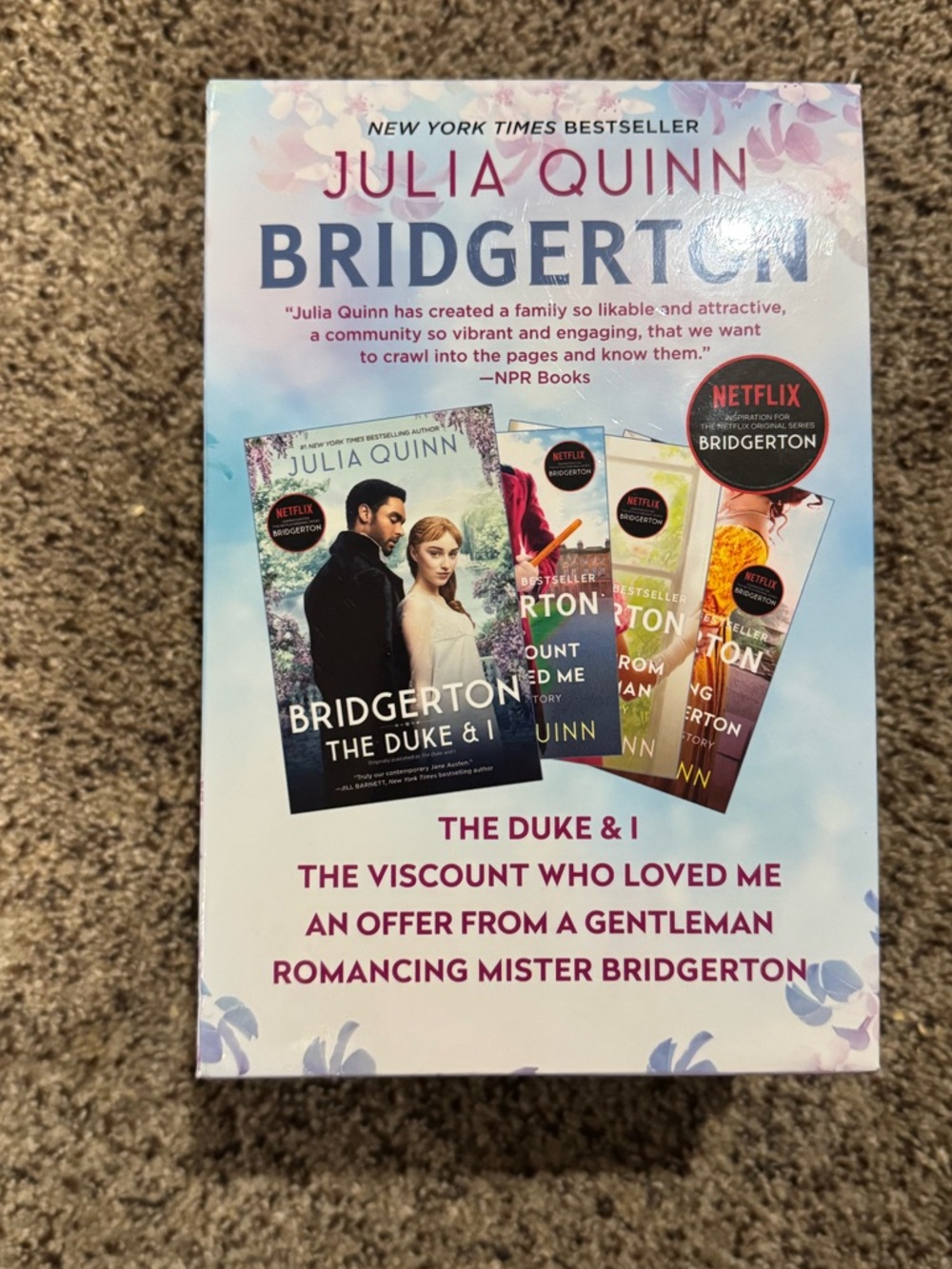 Avon Bridgerton Box Set - Blue, Pink, Burgundy, Teal Spines